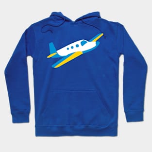 Private Airplane Flying Emoticon Hoodie